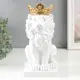 Подсвечник Simaland "Белый лев в золотой короне" 24.5x14x11.5 см