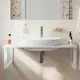 Столешница в ванную Diwo 555932 100х51см МДФ цвет белый