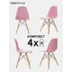 Набор стульев 4 шт Leon group Eames DSW83x41x46 см полипропилен цвет розовый