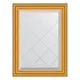 Зеркало с гравировкой в багетной раме Evoform состаренное золото 67 мм 52x70 см BY 4001