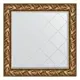 Зеркало с гравировкой в багетной раме Evoform византия золото 99 мм 89x89 см BY 4328