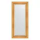 Зеркало с гравировкой в багетной раме Evoform травленое золото 99 мм 59x128 см BY 4073