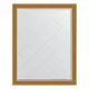 Зеркало с гравировкой в багетной раме Evoform состаренное золото с плетением 70 мм 93x118 см BY 4346