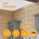 Светильник подвесной ЗАВОД ЭЛЕТЕХ 1005405191 Кантри 1 лампа 7 м² цвет белый