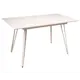 Кухонный стол прямоугольный R-home Диего 140-180x80 см МДФ цвет белый