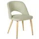 Стул R-home Lars 52.5x76.5x57.5 см микровелюр цвет зеленый/дуб