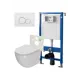Комплект инсталляция с унитазом Point PN48051WC цвет белый
