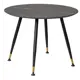 Кухонный стол круглый R-home Месси d860 86x86 см МДФ цвет графит