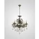 Люстра подвесная Мелодия света 6628А Bourgeois 6 ламп 24 м² цвет бронза