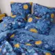 Комплект постельного белья Ночь Нежна Звездная ночь 70794-1+70795-1 Поплин 2 сп. Евро 50x70 см (2)