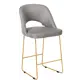 Барный стул R-home Lars 52.5x105x57.5 см цвет светло-серый/золотой