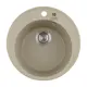 Врезная мойка Weissgauff Wg 48503 48.5x48.5x18 см искусственный камень цвет песочный