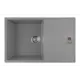 Врезная мойка Weissgauff Wg 78005 78x50x18 см искусственный камень цвет светло-серый