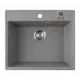 Врезная мойка Weissgauff Wg 58005 58x50x18 см искусственный камень цвет светло-серый