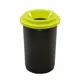 Контейнер для мусора Plafor Eco bin 50 л цвет черный/зеленый