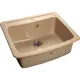 Врезная мойка Эко-М 03.302 60.50x51.50x20 см мрамор цвет песочный