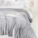 Плед Ecotex Queen 180x200 см микрофибра цвет светло-серый