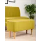 Банкетка Monofix Амма 70x42x70 см велюр цвет горчичный