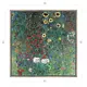 Картина Густава Климта "Куст подсолнухов" матовый холст в раме 90x90 см