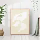 Постер 28 картин "Абстрактная белая фируга" 70x50 см в тубусе без рамы