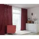 Штора Этель 2846289 на шторной ленте, 280x130 см, цвет бордовый