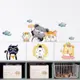 Наклейка интерьерная Simaland цветная "Смешные животные" 30x90 см