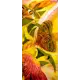 Наклейка для дверей и мебели Wallfix "Бабочка на цветах" 95x220 см, W105