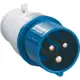 Вилка переносная IEK ССИ-013 2Р+РЕ 16А 200-250В IP44