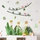Наклейка интерьерная цветная "Жирафы в засаде" набор 2 листа 30x90 см