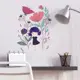 Наклейка интерьерная цветная "Малышка в цветах" 20x30 см