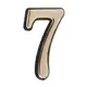 Цифра дверная "7" Сима Ленд 2942319 5х0.4х3 см цвет золото