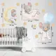 Интерьерная наклейка Miaworkstudio "Мышки мальчики" 150x90 см, 3 шт