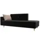Диван Лига Диванов Селена 105223L 214x84x85 см цвет черный