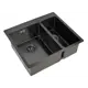 Мойка Steel Hammer Sink PVD 59-2-51-L GRAFIT 59x51x20см прямоугольник нержавеющая сталь цвет графит
