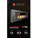Биокамин настенный ZeFire Orion 1200 со стемалитом и стеклом
