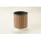 Кашпо Кш.32.40(рейка) Ecoforms 32 см 41 см 12 л пластик коричневый