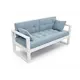 Диван Arsko Астер 140x80x69 см массив дерева цвет голубой
