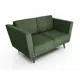 Диван Arsko Гуннар 161x90x95 см массив дерева цвет зеленый