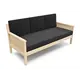 Диван Arsko Норман 177x91x75 см массив дерева цвет темно-серый