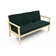 Диван Arsko Лориан 176x85.3x85 см массив дерева цвет зеленый