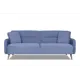 Диван Finsoffa Hygge 206x86x90 см велюр цвет серо-голубой