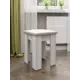 Табурет Sv мебель 32x43.2x32 см ЛДСП цвет белый