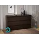 Комод Проектмебель 31612 6 ящиков 140x40x75 см ЛДСП цвет венге