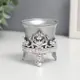 Подсвечник Simaland "Цветок лотоса" 3539198, серебро 6.5x6x6 см