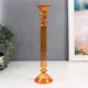 Подсвечник Simaland на 1 свечу "Аверон" прозрачный оранж 30x7.5x7.5 см