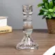Подсвечник Simaland на 1 свечу "Колонна с шарами" прозрачный 15.5x8x8 см