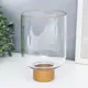 Подсвечник Simaland на 1 свечу "Стакан на ножке" прозрачный и золото 15.8x10.5x10.5 см