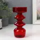 Подсвечник Simaland на 1 свечу "Фигурный" красный 14.5x7x7 см