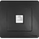 Розетка компьютерная встраиваемая Systeme Electric Blanca RJ45 UTP cat 5e цвет антрацит