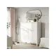 Шкаф распашной Adeta 913495 114x135x47 см ЛДСП цвет белый